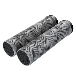 00.7918.100.004 SRAM LOCKING GRIPS DESCENDENT 133mm PAIR - GRAY/BLK MARBLED