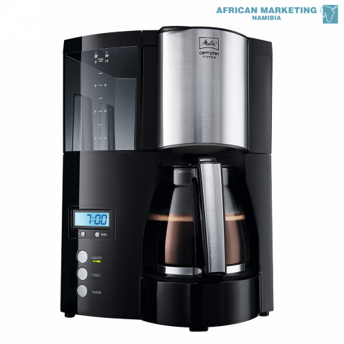0250-0439 COFFEE MACHINE OPTIMA GLASS TIMER BLACK *MELITTA