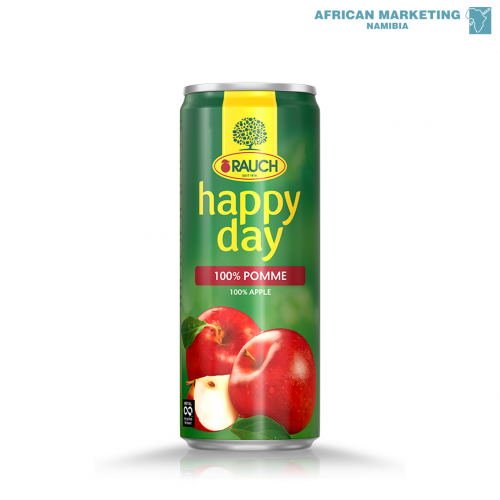 0431-0728 JUICE APPLE 100% 24x330ml CANS *HAPPY DAY