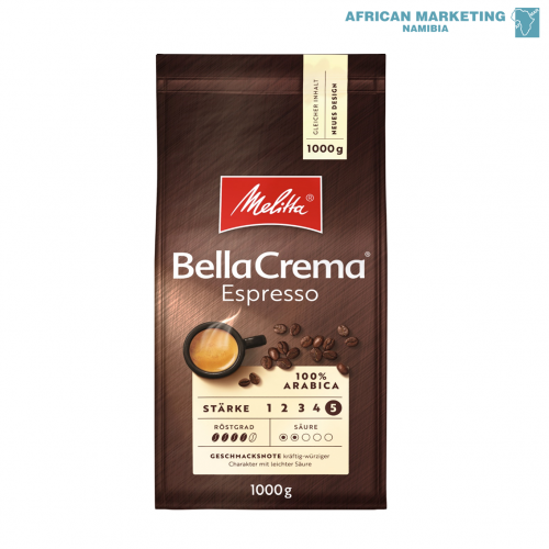 0460-0102 COFFEE BEANS ESPRESSO 1kg BELLACREMA *MELITTA