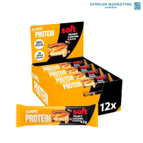 1005-0168 PROTEIN BAR SOFT PEANUT CARAMEL 12x45g *CORNY