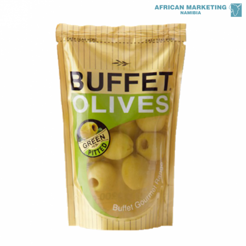 1050-1382 OLIVES GREEN WHOLE PITTED 200g *BUFFET