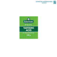 1320-0121 TARTARIC ACID 24x100g *ROBERTSONS