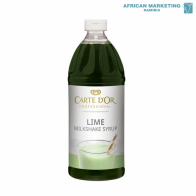 1370-0626 MILKSHAKE SYRUP LIME 1lit *CARTE DE OR