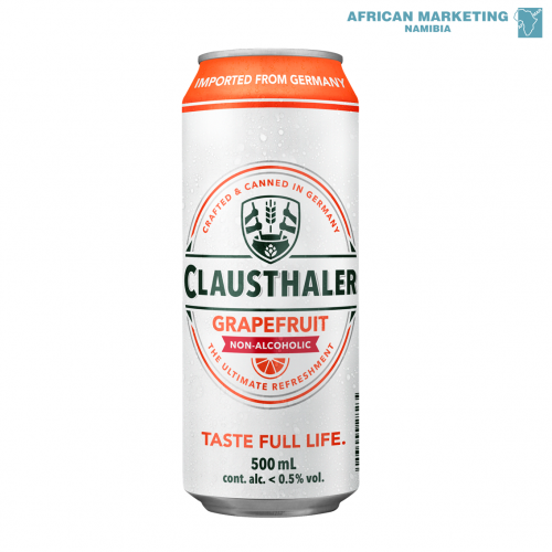 2210-0031 BEER ALCOHOL FREE GRAPEFRUIT CAN 4x6x500ml *CLAUSTHALER