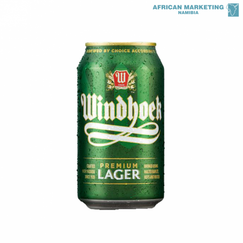 2210-0096 WINDHOEK LAGER BEER CANS 24X330ml *NAMBREW