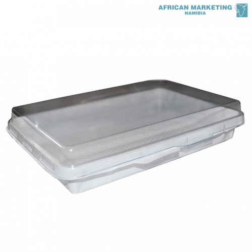 9000-1624 FOIL CONTAINER SMALL with CLEAR LID 465ml 250's *CC