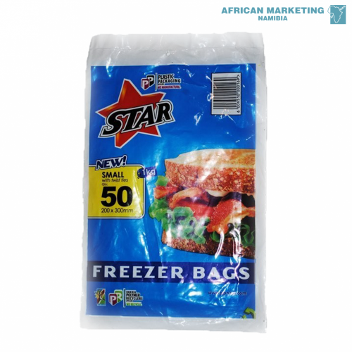 9000-1627 FREEZER BAGS SMALL 50's *STAR