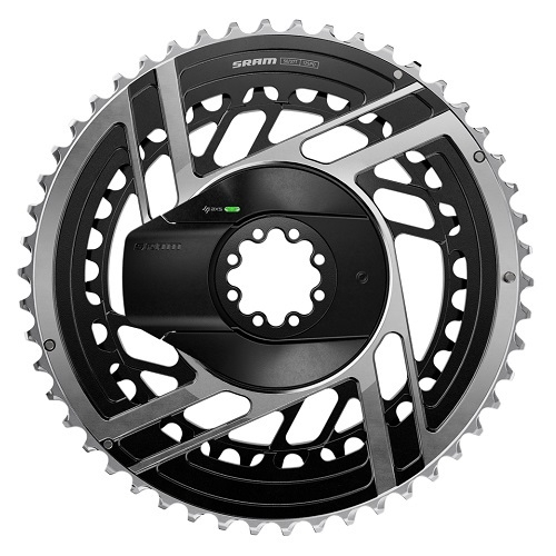 00.3018.387.000 SRAM PM C/RING QUARQ RED AXS KIT 46/33T DM 8BOLT BLK/SLV E1