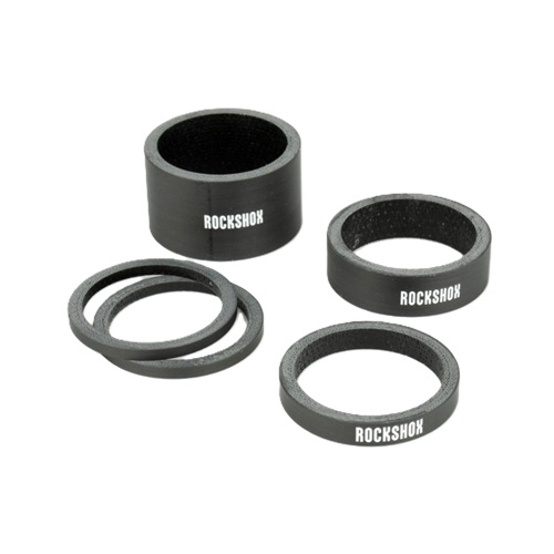 00.4318.036.001 RS HEADSET SPACER SET CARBON WHITE LOGO 5PCS