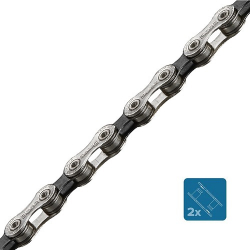 08025003 TAYA CHAIN DECA-101 10SPD SILVER/BLACK