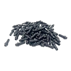 12000014 PILLAR SPOKE BRASS NIPPLE DSN 14Gx16mm BLK 100PCS/BOX