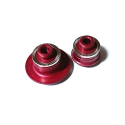 15014292 NOVATEC D712SB QR ALLOY REAR AXLE END CAPS (RED)