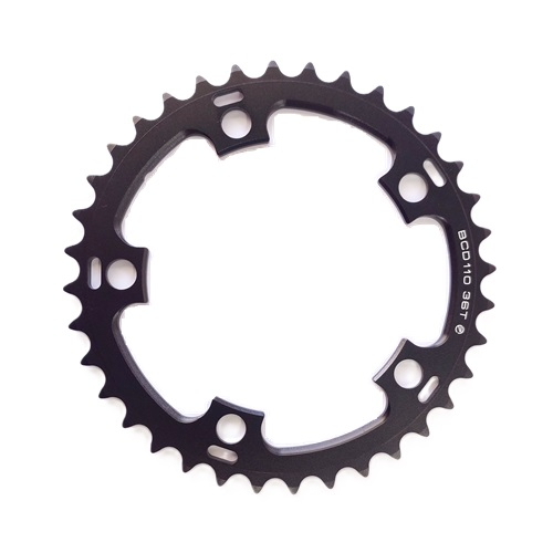 31032974 DRIVELINE CHAINRING ZELE ROAD 36T 110BCD CNC BLACK 10-12 SPD