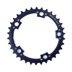 31032975 DRIVELINE CHAINRING ZELE ROAD 34T 110BCD CNC BLACK 10-12 SPD