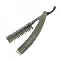 Scalpmaster Stainless Steel Razor with Guard & Blade