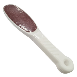 Double Sided Foot File with White Handle & Replaceable Grits