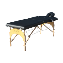 Marbella Portable 2 Part Wooden Massage Table  (Black)
