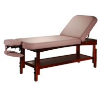 ***RABI Clas Wooden Massage Bed (Choc) 190/220 x 80 x 65/90