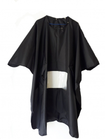 Cutting Cape - Black With Window Strip - Slide Clip (CP4093)