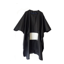 Cutting Cape - Black With Window Strip - Slide Clip (CP4093)