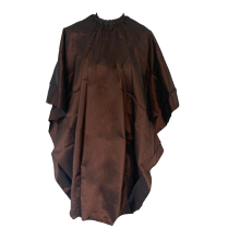 ***Cutting Cape - Satin-Brown Ass with Slide Clip(CP80339)
