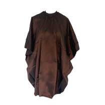 ***Cutting Cape - Satin-Brown Ass with Slide Clip(CP80339)
