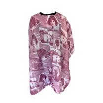 Cutting Cape - Purple Faces - Velcro (CP81539)