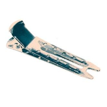 Double Prong Pin Curl Clips - Stainless Steel - 12 pkt