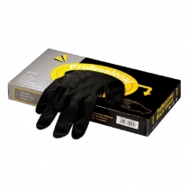 Professional Black Gloves - Latex - Box of 20pc - Medium
