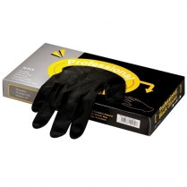 Professional Black Gloves - Latex - Box of 20pc - Large