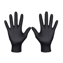 Nitrile Gloves - Black - (Large) 100's