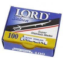LORD Stainless Steel Razor Blades - Single Sided - 100's