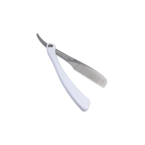 Folding Razor  - White (Cut -Throat)