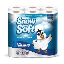 Snowsoft 2 Ply Toilet Paper 18s