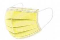 Face Mask - 3Ply - Disposable (50's) - Yellow