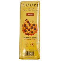COOKI Pre-cut Epilation Body Strips 100pc, 80gsm