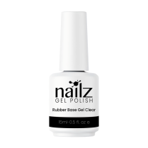 Nailz Gel Polish 15ml Rubber Base Gel - Clear