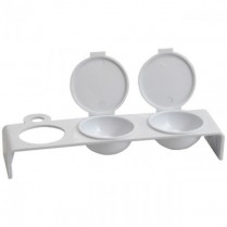 Plastic Tripple Dappen Dish