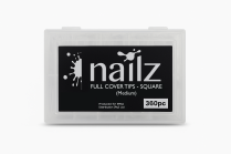 Nailz Full Cover Tips-Square Medium (360pc)