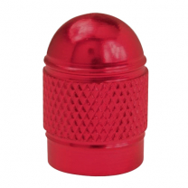 Valve Caps Dome Red (5Pce)