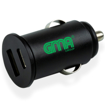 CAR CHARGER USB & USB-C BLACK