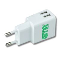 CHARGER DUAL USB 2.4A WHITE
