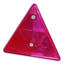 Reflector Triangle Red