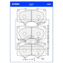 Brake Pad ATE950