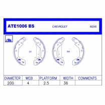 Brake Shoes ATE1006BS