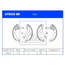 Brake Shoes ATE532BS