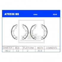 Brake Shoes ATE536BS