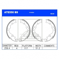 Brake Shoes ATE550BS