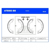 Brake Shoes ATE603BS